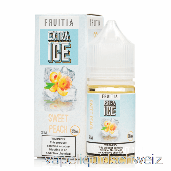 Süßer Pfirsich – Extra Eis – Fruitia-Salze – 30 Ml 50 Mg Vape Liquid E-Liquid Schweiz